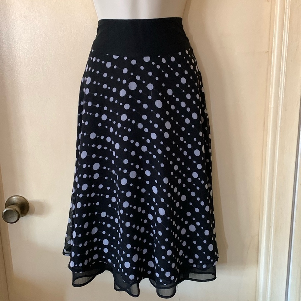 Hillard and Hanson vintage full circle skirt black and grey size 4